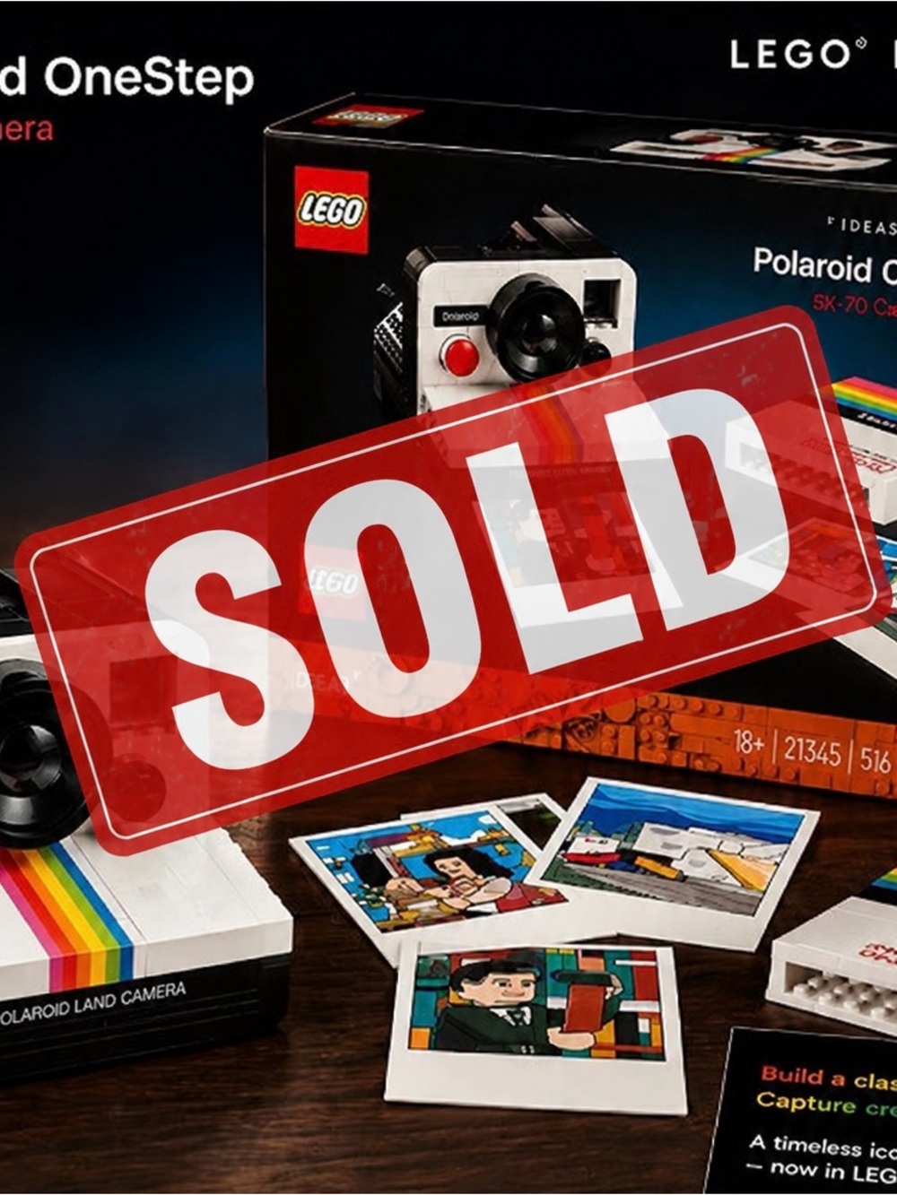 LEGO Ideas Polaroid OneStep SX-70 Camera Set 21345
